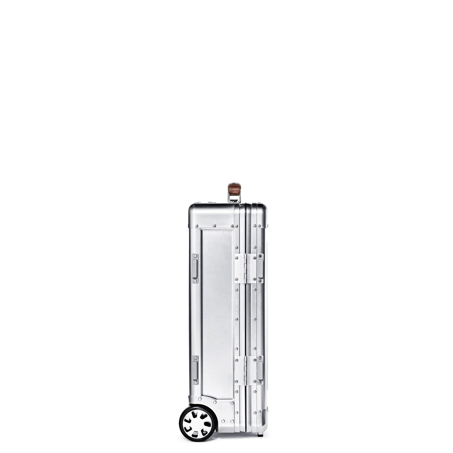 35L Full Aluminum Carry-On Travel Case with Leather Handles